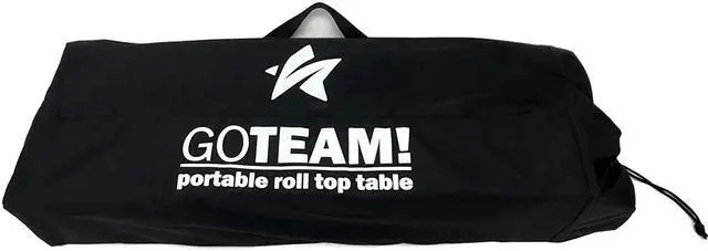 Alt view image 6 of 7 - GoTEAM! Portable Heavy Duty Aluminum Roll-Top Table (Large)