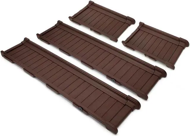 Alt view image 2 of 5 - Modern Home Raised Garden Bed Kit - Stackable Modular Flower/Planter Kit (4'x2' Brown, Single)