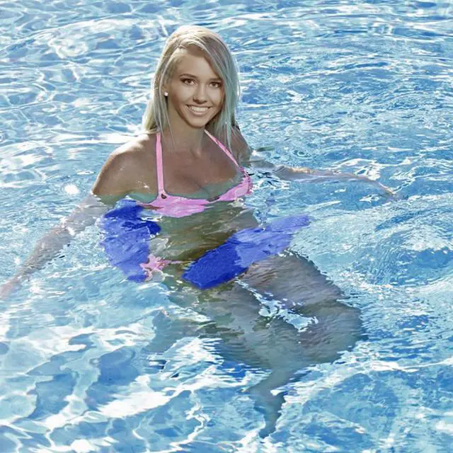 Alt view image 3 of 4 - California Sun Deluxe Unsinkable Ultra Soft Foam Cushion Pool Whale Tail Chair (Lemonade)