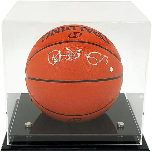 Alt view image 2 of 3 - OnDisplay Deluxe Acrylic UV-Protected Basketball/Soccer Ball Display Case