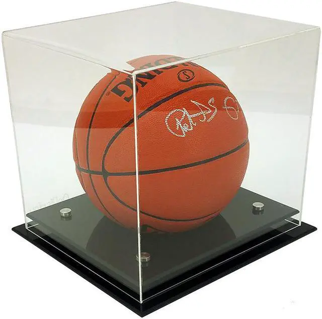 Main image of OnDisplay Deluxe Acrylic UV-Protected Basketball/Soccer Ball Display Case