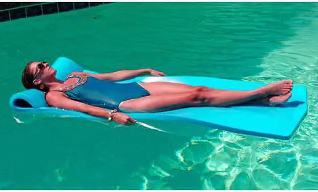 Alt view image 5 of 12 - Vandue Oversized Unsinkable Foam Cushion Pool Float (Aquamarine)
