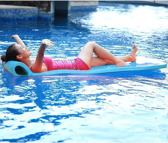 Alt view image 2 of 12 - Vandue Oversized Unsinkable Foam Cushion Pool Float (Aquamarine)