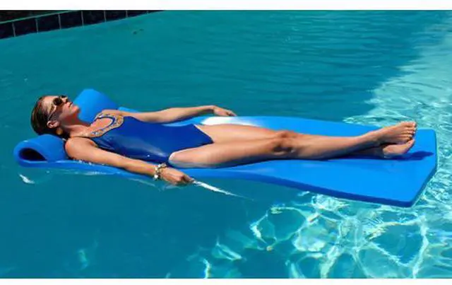Alt view image 6 of 6 - Vandue Oversized Unsinkable Foam Cushion Pool Float (Ocean Blue)
