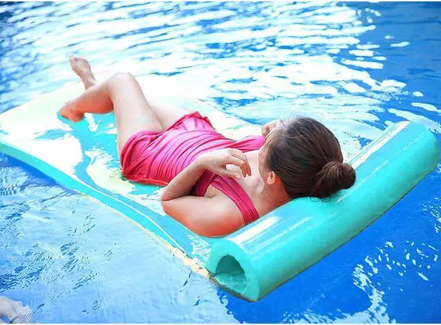 Alt view image 4 of 12 - Vandue Oversized Unsinkable Foam Cushion Pool Float (Aquamarine)