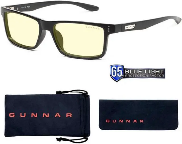 Alt view image 2 of 5 - GUNNAR VERTEX Onyx Frame (Amber Lens) Tint 65% Blue Light & 100% UV Protection, VER-00101