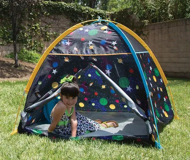 Alt view image 3 of 5 - Pacific Play Tents Galaxy Dome Tent with Glow in Dark Stars