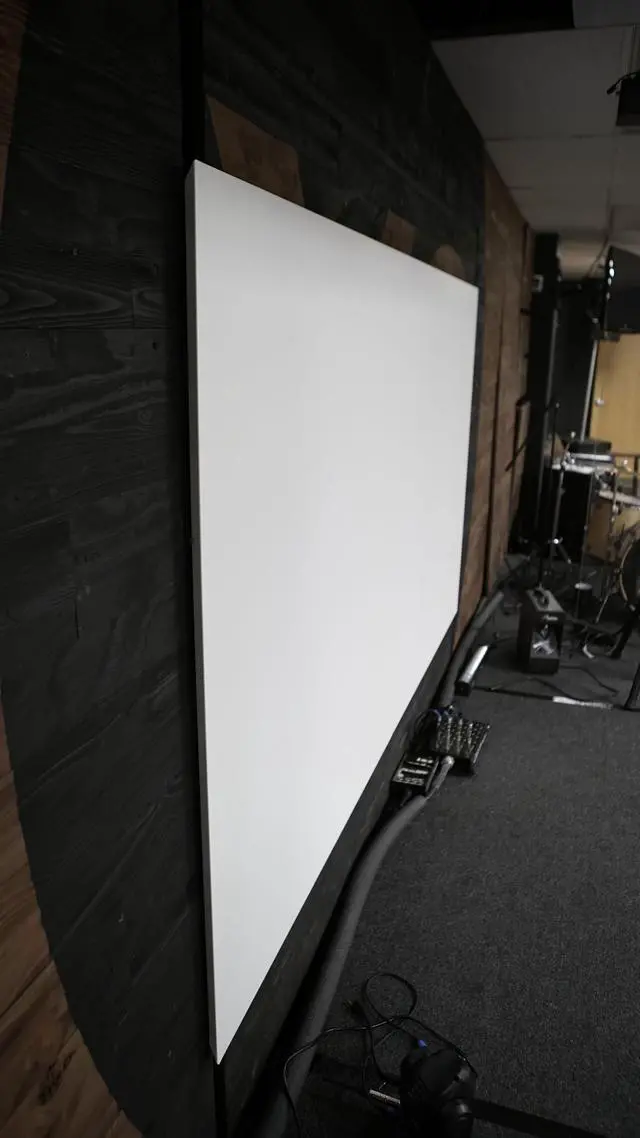 Alt view image 12 of 18 - Elite Screens Aeon AR100DHD3 Fixed Frame Projection Screen - 100" - 16:9 - Wall Mount