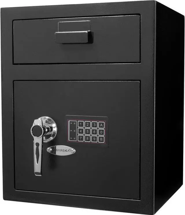 Alt view image 4 of 11 - Barska Black Large Keypad Depository Safe