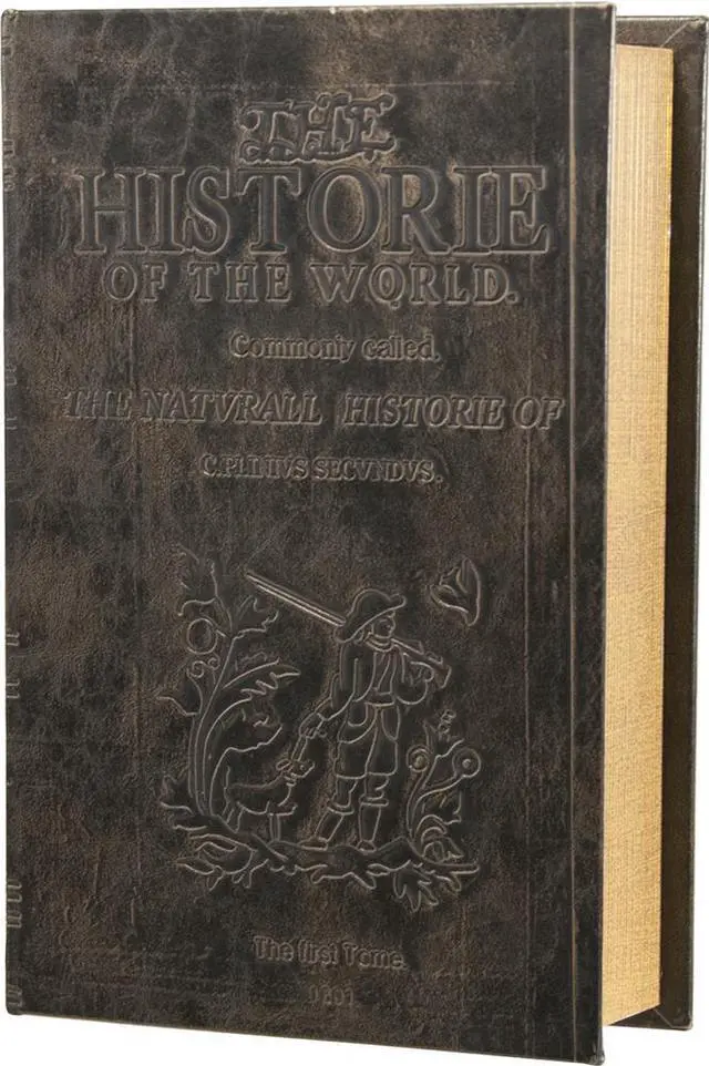 Alt view image 10 of 14 - Barska Antique Book Lock Box with Key Lock Antique Book Lock Box with Key Lock