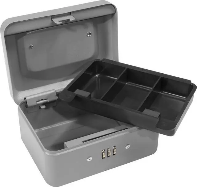 Alt view image 15 of 16 - 6 Inch Gray Combination Lock Box