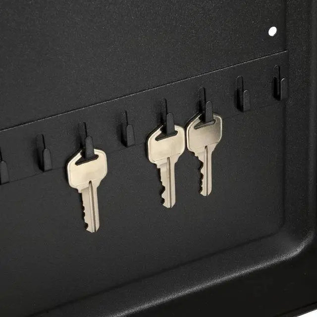 Alt view image 10 of 20 - Barska Key Cabinet, Wall Mount, 36 Keys Matte Steel AX11820