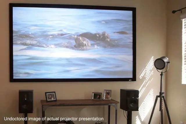 Alt view image 4 of 12 - Elite Screens R100RH2 Ezframe2 Series 100" 16:9 Fixed Frame Projection Screen