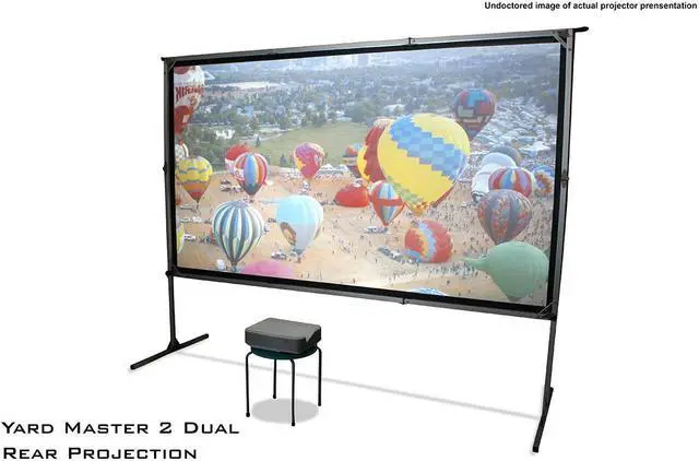 Alt view image 8 of 20 - Elite Screens OMS100H2-DUAL Yard Master 2 Dual Series Outdoor Projector Screen