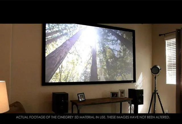 Alt view image 5 of 12 - Elite Screens R100RH2 Ezframe2 Series 100" 16:9 Fixed Frame Projection Screen