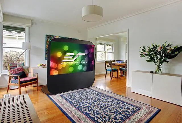 Alt view image 11 of 20 - Elite Screens POP92H 92In Pop-Upcinema Portable Screen 16:9 Table Top