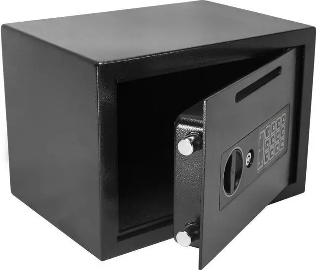 Alt view image 2 of 13 - Barska Black Compact Keypad Depository Safe