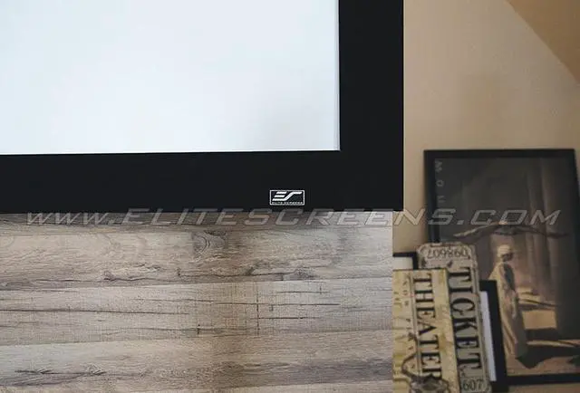 Alt view image 7 of 9 - Elite Screens CURVE92WH2 Lunette 2 Series 92" 16:9 Fixed Frame Projection Screen