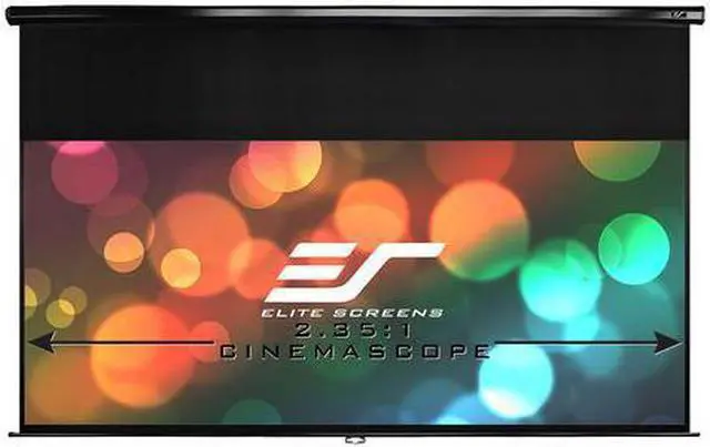 Alt view image 5 of 11 - Elite Screen M113NWS1 Manual Series 113"(1:1) MaxWhite Projector Screen