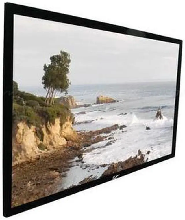 Alt view image 8 of 19 - Elite Screens SableFrame ER100WH2 Fixed Frame Projection Screen - 100" - 16:9 - Wall Mount