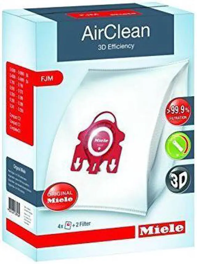 Alt view image 2 of 6 - Miele Vacuum Cleaner Bags Type FJM AirClean