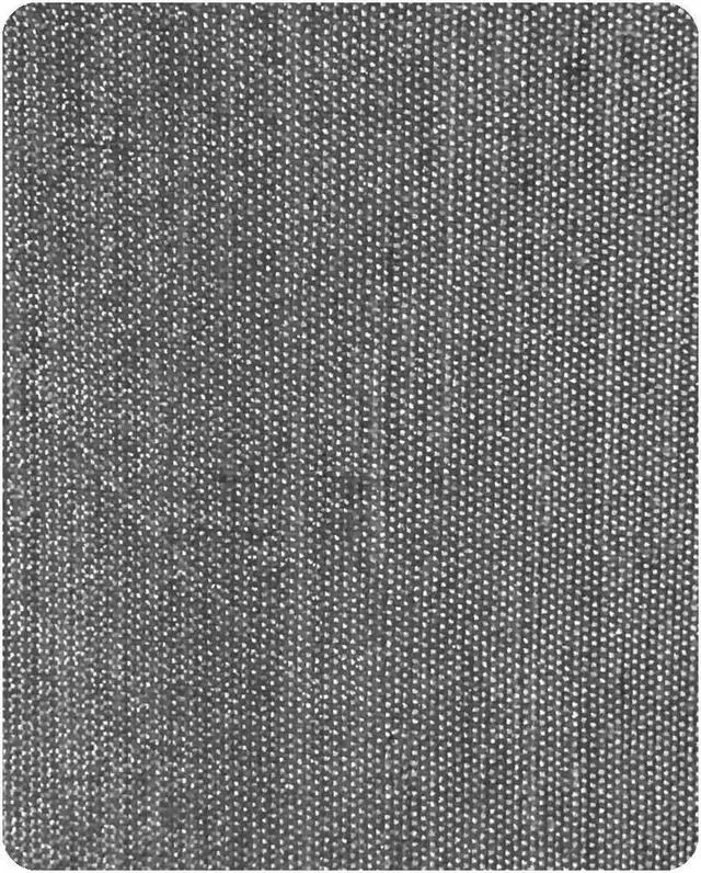 Alt view image 5 of 5 - Granite Grey Burlap Hardback Drum Lampshade 16"x16"x8"