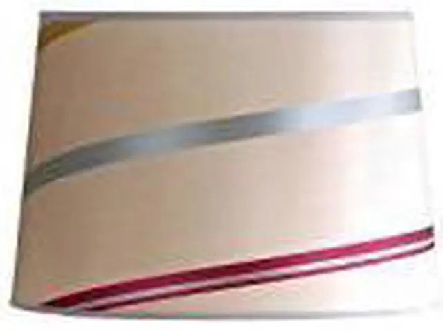 Main image of Laura Ashley Juliette 14" Striped Raw Silk Drum Shade - SLB24114