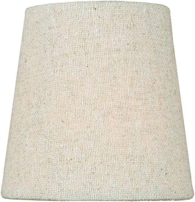 Alt view image 2 of 4 - 3x4x4 Chandelier Sand Linen Clip-On Lampshade
