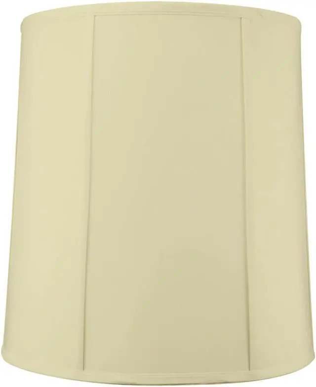 Alt view image 2 of 5 - Egg Shell Empire Shantung Fabric Drum Lamp Shade 14x16x17