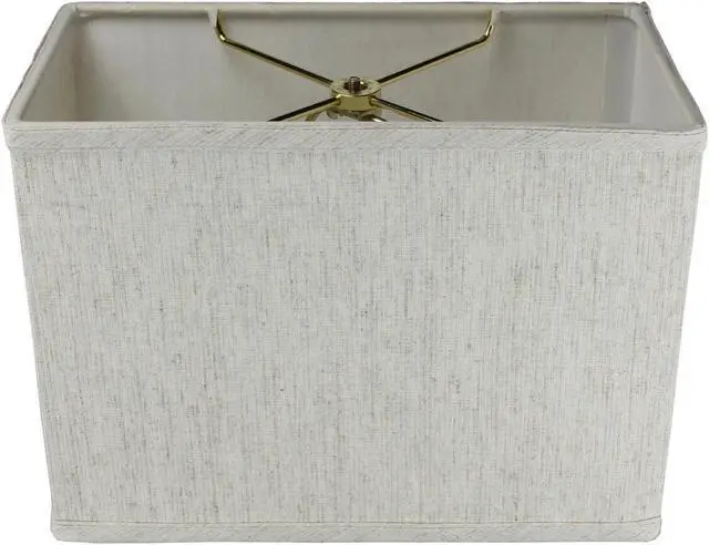 Alt view image 3 of 3 - Rectangular 1 Light Swag Plug-In Pendant Hanging Lamp (6.5x12) (6.5x12) x 9 Textured Oatmeal