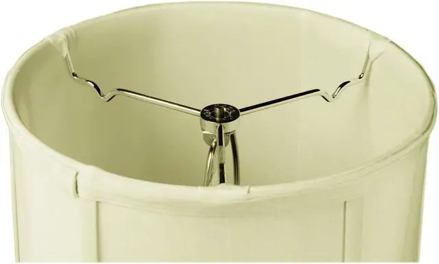 Alt view image 3 of 3 - 10x12x12 Egg Shell Shantung Drum Lampshade