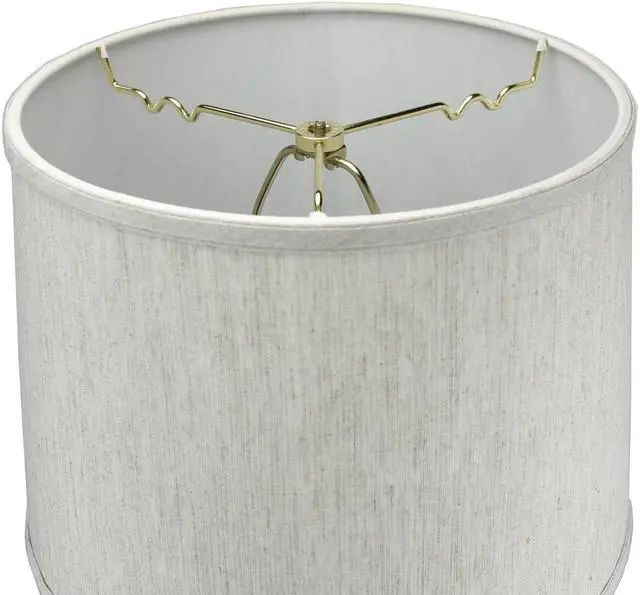 Alt view image 3 of 3 - Textured Oatmeal 1 Light Swag Plug-In Pendant Hanging Lamp 12x14x10
