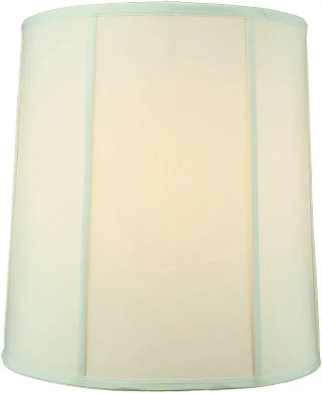 Alt view image 3 of 5 - Egg Shell Empire Shantung Fabric Drum Lamp Shade 14x16x17