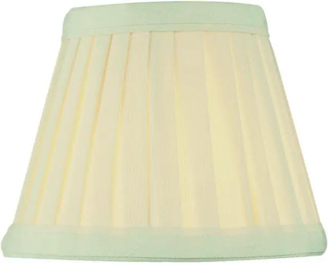 Alt view image 4 of 5 - 3x5x4 Crisp Linen Pleated Clip-on Candelabra Lampshade