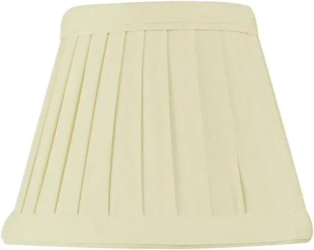 Main image of 3x5x4 Crisp Linen Pleated Clip-on Candelabra Lampshade