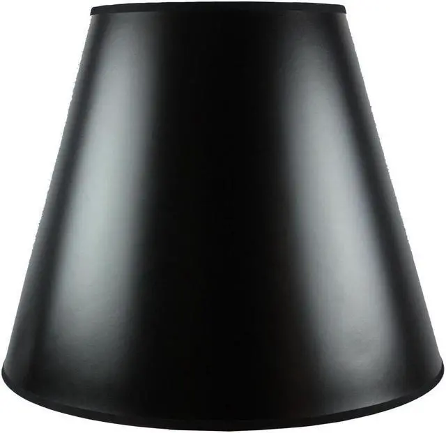 Main image of 10x18x15 Black Parchment Gold-Lined Empire Lamp Shade