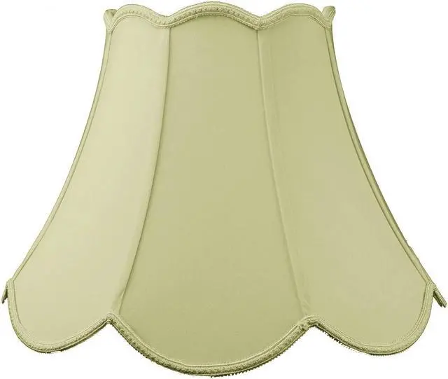 Main image of 9x18x13 Scalloped Bell Lamp Shade Eggshell