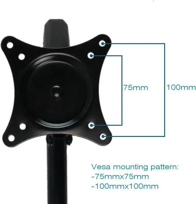 Alt view image 2 of 3 - Wall Mount Monitor Arm: Standard Single Screen Black