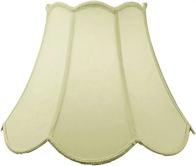 Alt view image 2 of 3 - 9x18x13 Scalloped Bell Lamp Shade Eggshell