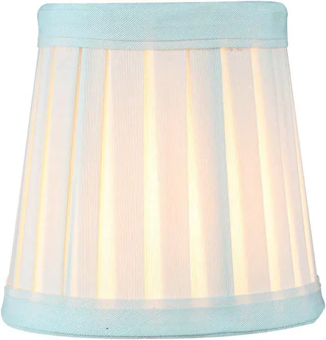 Alt view image 4 of 5 - 3x4x4 Egg Shell Pleated Clip-on Candelabra Lampshade