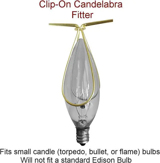 Alt view image 5 of 5 - 3x5x4 Crisp Linen Pleated Clip-on Candelabra Lampshade