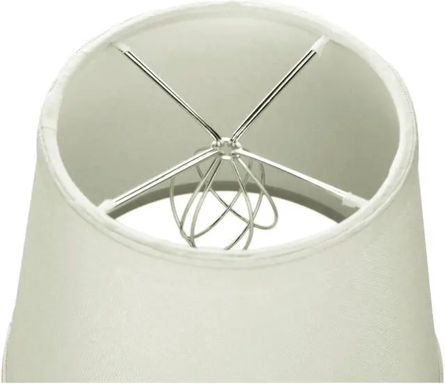Alt view image 4 of 7 - Edison Clip On Light Oatmeal Linen Fabric Empire Lamp Shade 5x8x7
