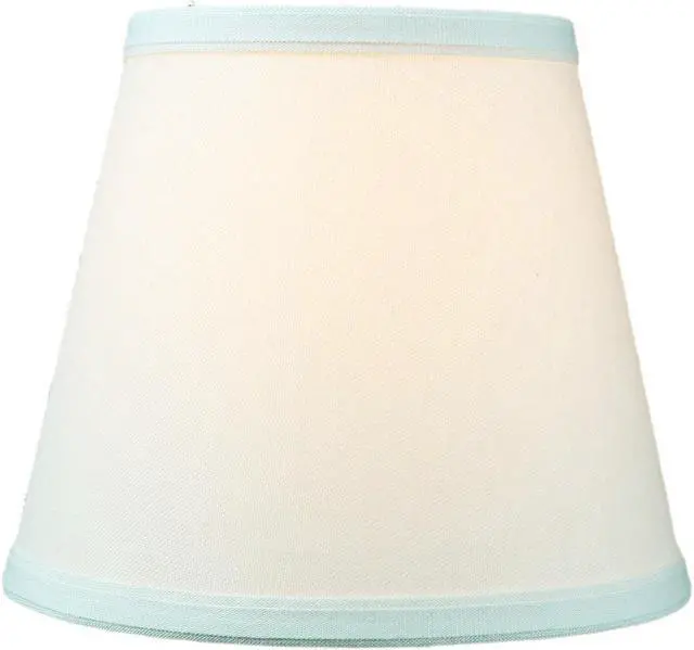Alt view image 3 of 7 - Edison Clip On Light Oatmeal Linen Fabric Empire Lamp Shade 5x8x7