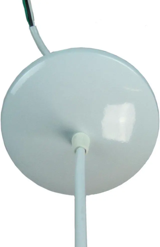 Main image of White Canopy Kit by Home Concept- Convert plug in swag pendant to hardwire ceiling light in seconds - Includes everything you need. Turn that temporary hanging light to a permanent fixture today