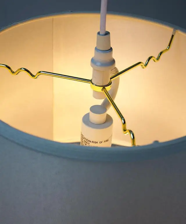 Alt view image 2 of 3 - Swag Lampshade Conversion Kit White