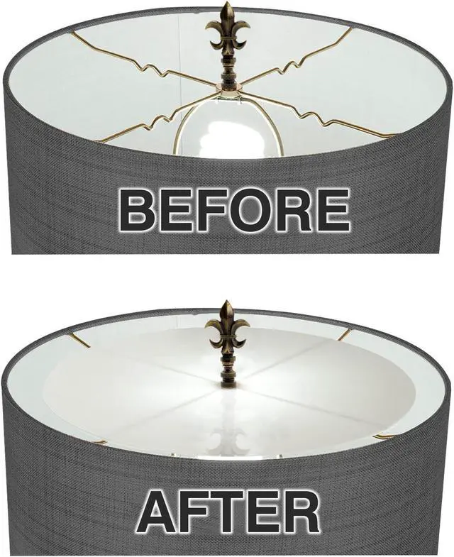 Alt view image 3 of 6 - 15" Round Diffuser Translucent frosted White (will Soften Light from Drum Lampshades and Pendants)