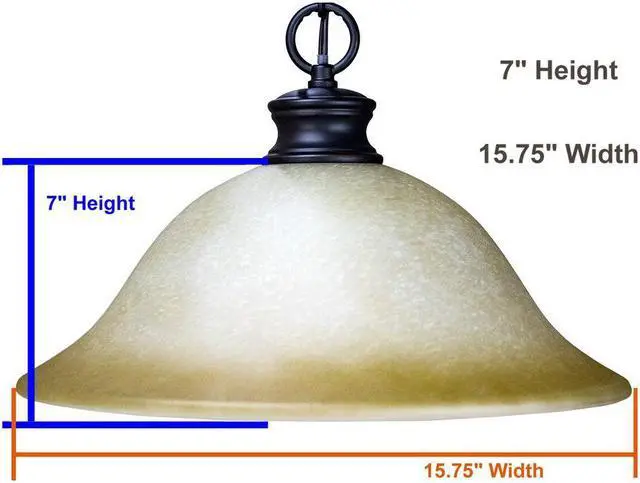 Alt view image 2 of 3 - The Entertainer Plug-In Swag 16" Amber Glass Pendant Light with Bronze Chain