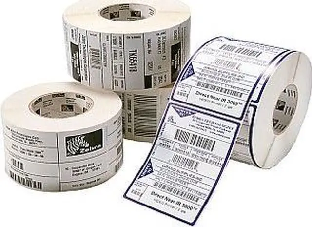 Main image of Zebra 10011994 4" x 2" PolyPro 3000T Labels - 1 Case (4 Rolls)