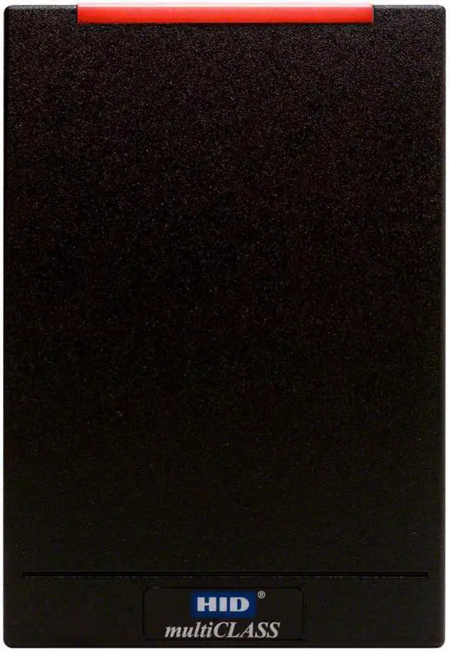 Main image of HID Global 920PTNNEK00000 iCLASS SE R40 Smart Card Access Control Reader, Black in Color with Pigtail Connection