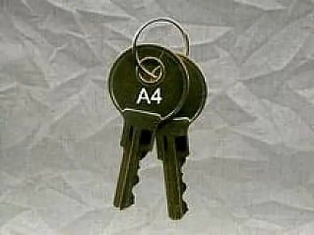 Main image of Apg Cash Drawers Pk-8K-A4 2 Key Set, Key Type A4 For All Apg Heavy Duty Drawers